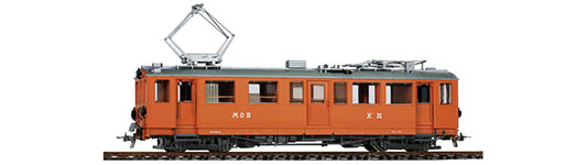 074-1283391 - H0m - Bahndiensttriebwagen Xe 4/4 21 blaß-oxidrot, MOB, Ep. II